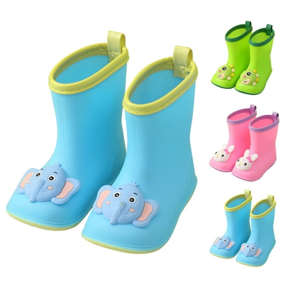Otqutp Children's Rain Boots Boys Baby Rain Boots Girls Students Children's Sea Hunting Toddler Outdoor Water Shoes