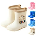 thumbnail image 1 of Otqutp Children's Rain Boots Boys Baby Rain Boots Girls Students Children's Sea Hunting Toddler Outdoor Water Shoes, 1 of 8
