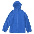 thumbnail image 1 of Otqutp Children's Warm Spring and Autumn Winter Coat Student Hardshell Jacket Inner Bladder Boys and Girls School Three In One Cardigan (Blue,13-14 Years), 1 of 3