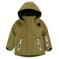thumbnail image 1 of Otqutp Children's Winter Fashion Hooded Cotton Jacket Outdoor Sports and Leisure Long Sleeve Jacket Boys Girls Padded and Thickened Warm Jacket(AG,3-4 Years), 1 of 8