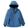 thumbnail image 1 of Otqutp Children's Winter Fashion Hooded Cotton Jacket Outdoor Sports and Leisure Long Sleeve Jacket Boys Girls Padded and Thickened Warm Jacket(Blue,3-4 Years), 1 of 8