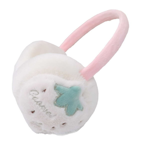 Otqutp Classic Sun Visors for Women's Ear for Winter Women Foldable Earmuffs Soft Ear Warm Ear Warm Outdoor Ear Warmer for Cold Weather(White,One Size)