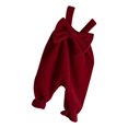 thumbnail image 1 of Otqutp Clearance Casual Clothes Set for Toddler Baby Little Girls Winter Suspender Trousers Solid Clothes Sleeveless Jumpsuit (Red,2-3 Years), 1 of 4
