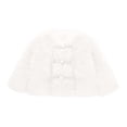 thumbnail image 1 of Otqutp Clearance Snow Wear Windproof Toddler Baby Kids Girls Sweater Furry Jacket Winter Windproof Thicken Jacket Warm Outerwear Coat(White,12-18 Months), 1 of 9
