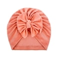 thumbnail image 1 of Otqutp Dress Hat for Toddler 0 to 3Years Baby Boys Girls Solid Cap Beanie Bowknot Elastics Turban Sping Summer Hat, 1 of 1