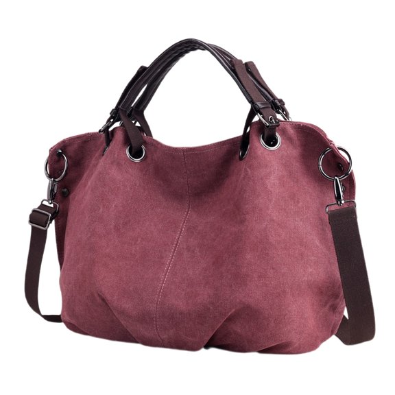 Otqutp Fashion Bag Unisex Large Capacity Bag Fashion Portable Shoulder Bag Messenger Bags Shoulder Handbag Casual Purse Travel Work(Wine,One Size)