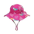 thumbnail image 1 of Otqutp Fashion Caps for Children Baby Girls Boys Toddler Floral Cartoon Print Outdoor Adjustable Bucket Sun Beach Hat, 1 of 3