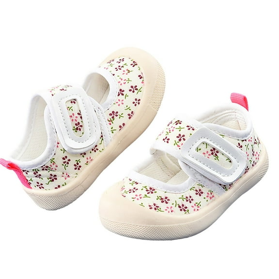 Otqutp Fashion Footwear for Toddler Baby Sandals Boys Girls Spring Autumn Sports Shoes Cute Flower Print Non Slip Bottom Mesh Sandals