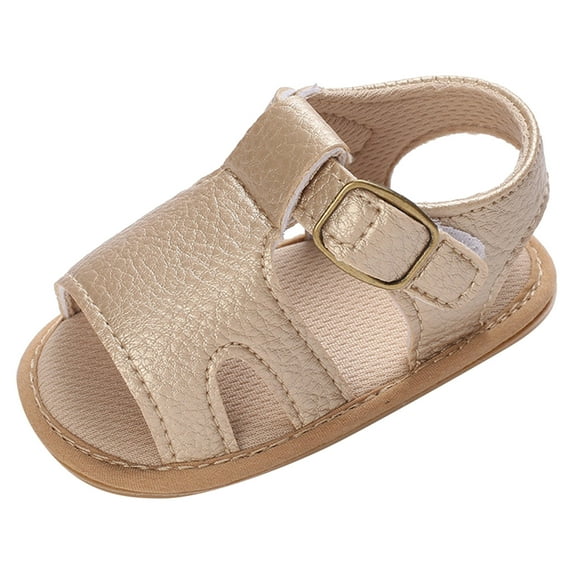 Otqutp Flat Sole Footwear for Toddler Summer Children Shoes Boys Girls Sandals Flat Bottom Lightweight Hook Loop Buckle Open Toe Breathable Casual Shoes