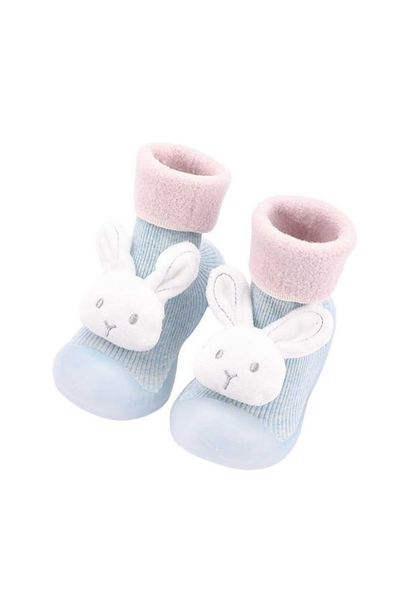 Flat Sole Footwear for Baby Toddler Girl Shoes Socks Animal Print Girl Baby Four Colors Floor Shoes for Children's 0 To 4 Years