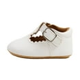 thumbnail image 1 of Otqutp Flat Sole Sandals for Kids Toddlers Girls Shoes Children's Shoes Non Slip Soft Soled PU Leather Shoes Single Shoes for Baby 0-12Months, 1 of 4