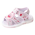thumbnail image 1 of Otqutp Foam Soft Sandals for Toddler Boys Kids Open Toe Flat Wide Water Shoes Adjusted Strap Boys Non Slip Walking Sandals, 1 of 8