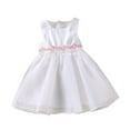 thumbnail image 1 of Otqutp Formal Flower Girls Sundress Toddler Baby Girls Sleeveless Tulle Birthday Dresses Party Dress Dress Outfits for Wedding Party 6M-3 Years(White,18-24 Months), 1 of 3