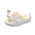 thumbnail image 1 of Otqutp Formal Shoes for Baby Girls Toddler Girls Boys Cartoon Swan Bathroom Inside Non Slip Sandal Slippers for 3 to 12Years, 1 of 9