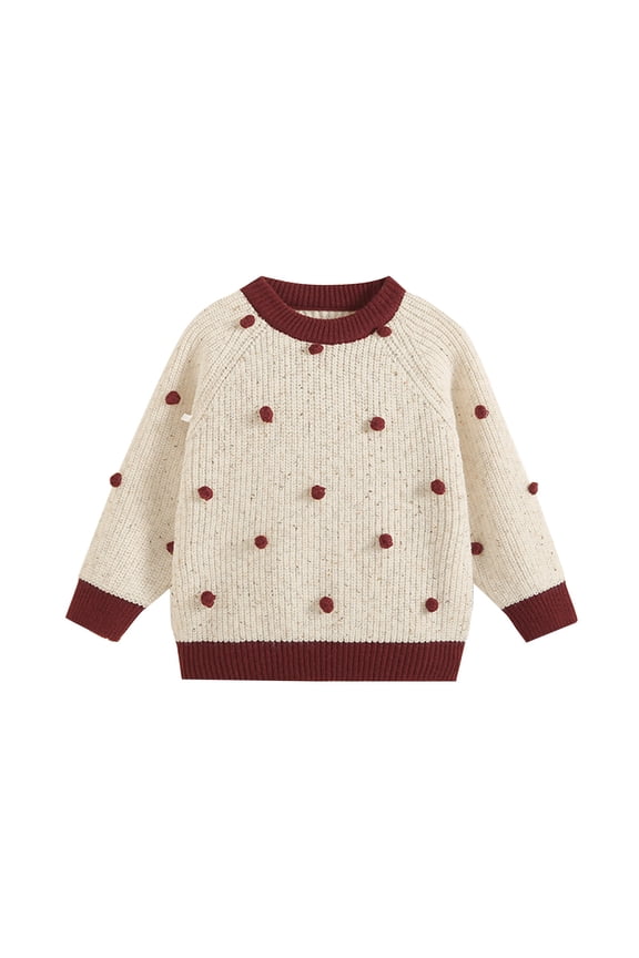 Girl's Sweaters Kids Long Sleeve Cute Pullover Cable Knit Chunky Colorblock Sweater Tops Fall Winter Outwear Clothes