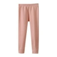 thumbnail image 1 of Otqutp Girls Autumn and Winter Solid Candy Color Sweet Bowknot Bottom Pants Baby Girls Stretchy Flare Pants Casual Spring Fall Bell Bottom (2-Pink,11-12 Years), 1 of 4