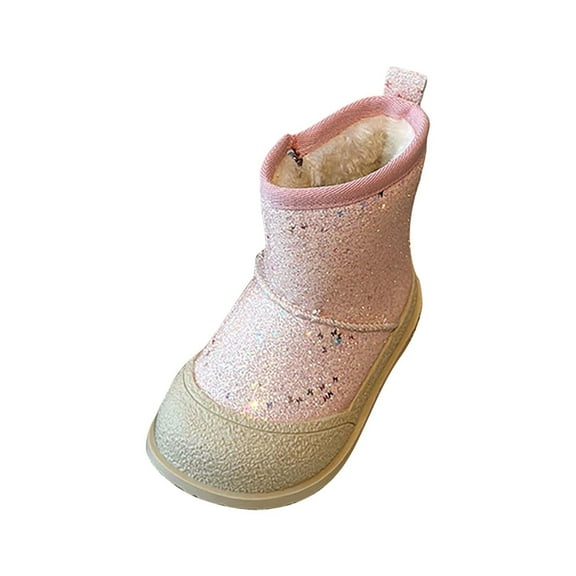 Otqutp Girls and Boys Children's Casual Shoes Mesh Soft Sole Breathable Sports Short Boots 3-12 Years Classic Hiking Boots Cotton Shoes Casual Shoes(Red,8-9 Years)