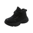 thumbnail image 1 of Otqutp Girls and Boys Children's Casual Shoes Mesh Soft Sole Breathable Sports Short Boots Fashion Casual Sports Walking Shoes Running Sneakers(Black,4-4.5 Years), 1 of 1