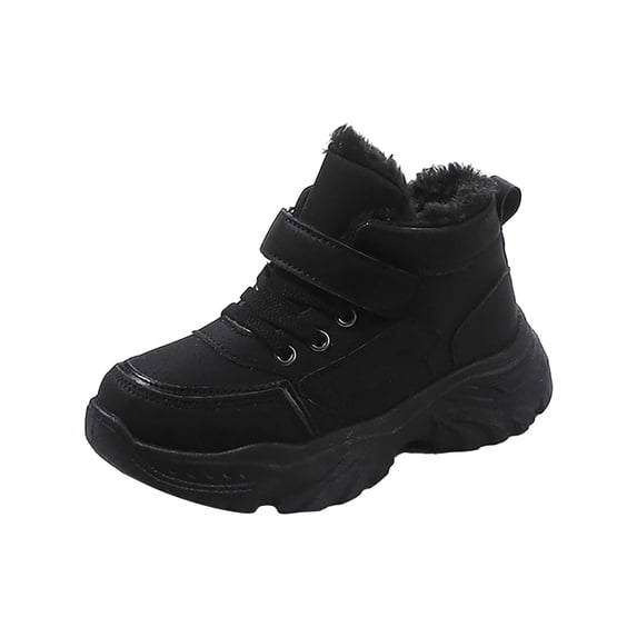 Otqutp Girls and Boys Children's Casual Shoes Mesh Soft Sole Breathable Sports Short Boots Fashion Casual Sports Walking Shoes Running Sneakers(Black,4-4.5 Years)