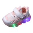 thumbnail image 1 of Otqutp Girls and Boys Spring Summer and Autumn Children's Sports Shoes for Small and Medium Sized Children's Toddler Shoes Flashing Light Casual Sports Shoes(Pink,4.5-5 Years), 1 of 1
