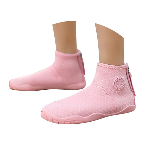 Otqutp Girls Boys Water Shoes Stretch Ankle Boots Swimming Socks Beach Pool Barefoot Surfing Kayaking Sports Accessories 3-9.5 Years