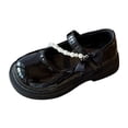 thumbnail image 1 of Otqutp Girls Dress Shoes School Uniform Mary Jane Shoes Ballet Princess Pearl Lace Bow Wedding Party Flats for Toddler Kids, 1 of 7