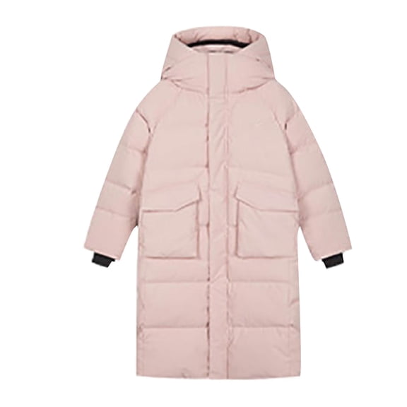Otqutp Girls Long Puffer Coats Winter Padded Warm Waterproof down Jackets Teen Kids Oversized Quilted Insulated down Outwear