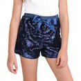 thumbnail image 1 of Otqutp Girls Metallic Shorts Bow Shiny Elastic Waist Dance Shorts Kids Summer Solid Loose Fit Lightweight Performance Shorts, 1 of 3