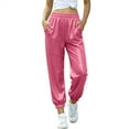thumbnail image 1 of Otqutp Girls Sequin Sweatpants Wide Leg Sparkly Baggy Elastic Waist Performance Joggers Pants Spring Fall Track Pants, 1 of 4