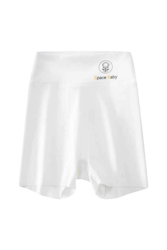 Girls Straight Short Pants for Kids Toddler Shorts Summer Cartoon Astronaut Letter Prints Shorts Fashion Leggings Outwear Wear