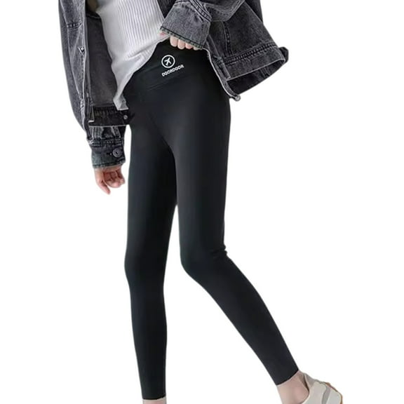Otqutp Girls Thermal Leggings Stretchy Slim Ankle Fleece Warm Tights Pants Teen Kids Winter Seamless Opaque Pantyhose
