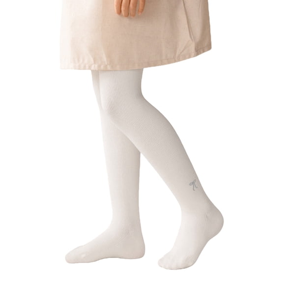 Otqutp Girls Thermal Tights Fleece Lined Winter Warm Footed Leggings Kids Toddler School Dance Opaque Pantyhose Tights