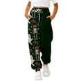 thumbnail image 1 of Otqutp Halloween Sweatpants for Teen Girls Pumpkin Graphic Baggy Wide Leg Pants Elastic Waist Joggers Cotton Long Trousers, 1 of 5