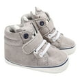 thumbnail image 1 of Otqutp Home Boots for Baby Autumn Winter Boots Toddler Girls Shoes Warm Cotton Boots Non Slip Breathable Fashion Boots Breathable Fashion Boots (Grey,9-12 Months), 1 of 4