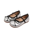 thumbnail image 1 of Otqutp Indoor Outdoor Footwear for Toddler Girls Soft Sole Shoes Children Shoes Non Slip Soft Sole Leather Shoes Bowknot Single Shoes, 1 of 3
