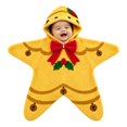 thumbnail image 1 of Otqutp Infant Xmas Starfish Flannel Crawling Suit Full Zip Hooded Newborn Romper Baby Plush Long Sleeve Bodysuit Warm Winter Outfit, 1 of 3