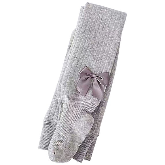Otqutp Kids Active Joggers Toddler Baby Girls Cotton Solid Warm Leggings Pantyhose Stretchy Basic Full Length Pants Socks Pantihose for Winter
