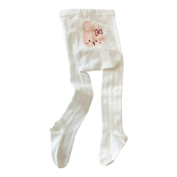 Otqutp Kids Autumn Joggers Toddler Girls Wrap Their Feet In Leggings And Wear Bunny Print Pantyhose Children Elastic Leggings for 0 To 8 Years