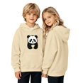 thumbnail image 1 of Otqutp Kids Boys Girls Pullover Hoodie Cute Panda Graphic Long Sleeve Sweatshirt Fashion Loose Tops with Kangaroo Pocket, 1 of 7