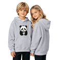 thumbnail image 1 of Otqutp Kids Boys Girls Pullover Hoodie Cute Panda Graphic Long Sleeve Sweatshirt Fashion Loose Tops with Kangaroo Pocket, 1 of 7