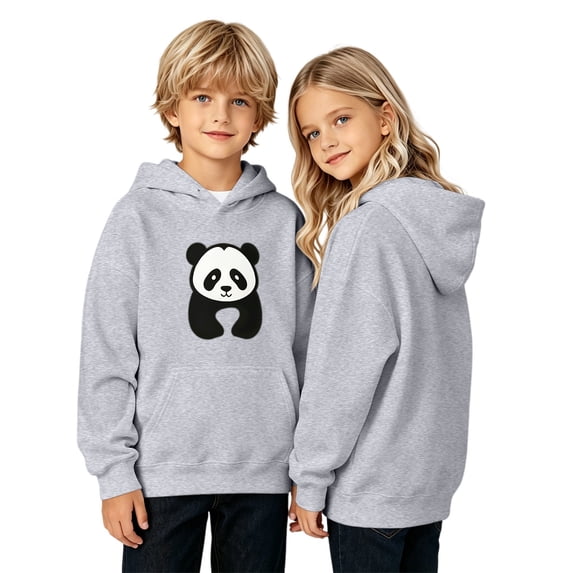 Otqutp Kids Boys Girls Pullover Hoodie Cute Panda Graphic Long Sleeve Sweatshirt Fashion Loose Tops with Kangaroo Pocket