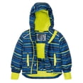 thumbnail image 1 of Otqutp Kids Boys Padded and Thickened Warm Jacket Cotton Clothing Winter Children's Hooded Cotton Jacket Outdoor Sports and Leisure Punching Jacket (Blue,110CM), 1 of 9