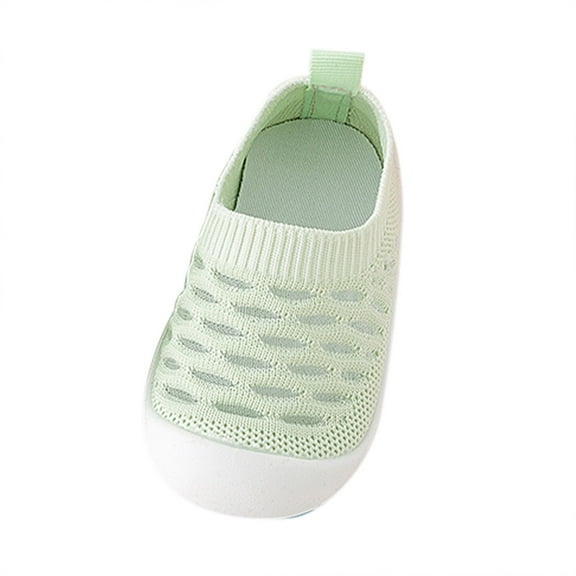 Otqutp Kids Breathable Shoes Toddler Shoes Hollow Out Slip On Socks Shoes Soft Sole Non Slip Wear Out Toddler Floor Shoes for 6M to 5Years