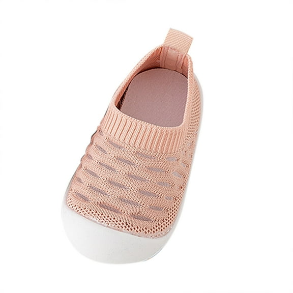 Otqutp Kids Breathable Shoes Toddler Shoes Hollow Out Slip On Socks Shoes Soft Sole Non Slip Wear Out Toddler Floor Shoes for 6M to 5Years