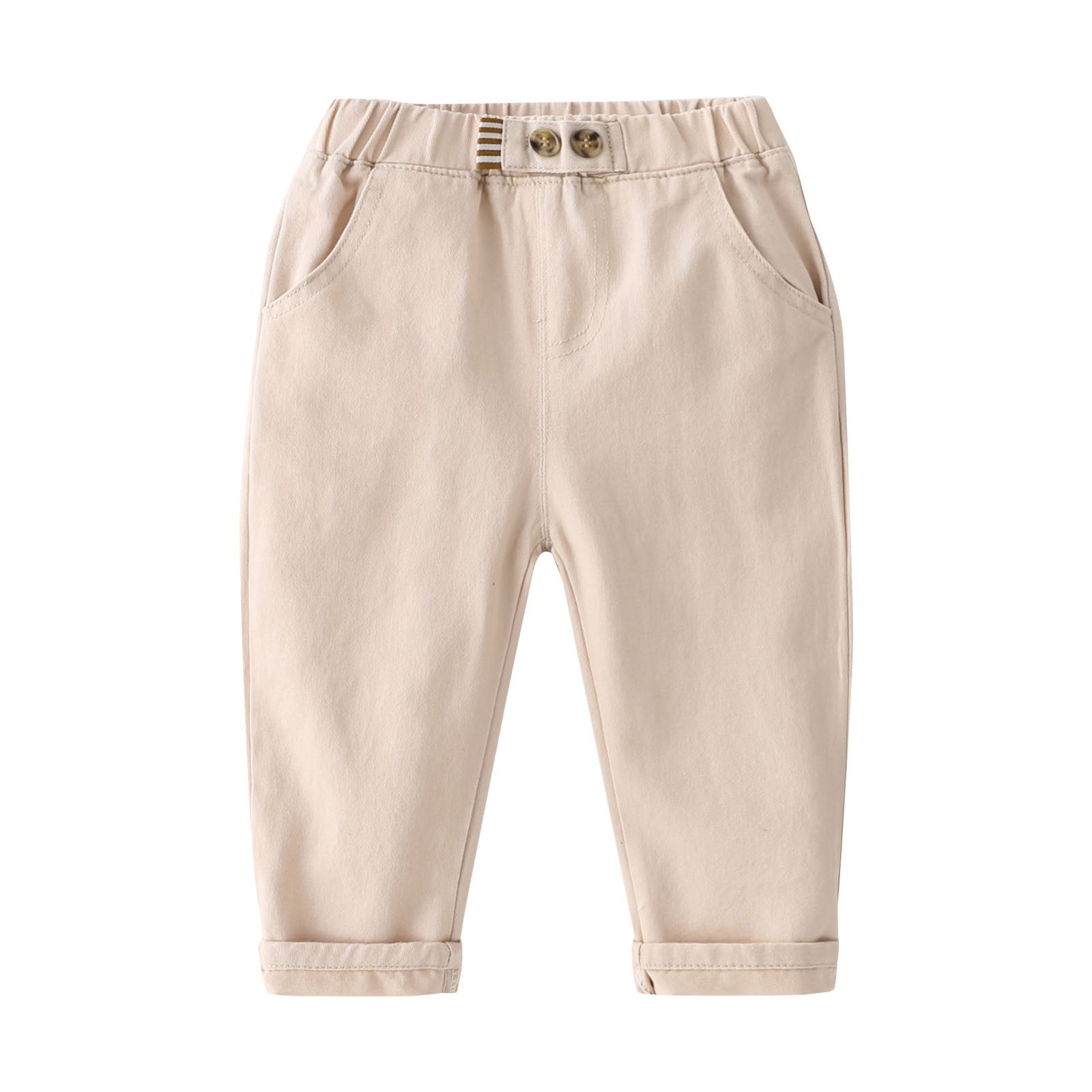 Boys Cotton Elastic Casual Trouser