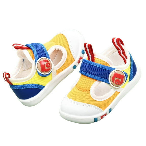 Otqutp Kids Causal Sandals Baby Boys Girls Baby Summer Sports Shoes Cute Breathable Net Design Walking Flat Shoes Non Slip Sneakers