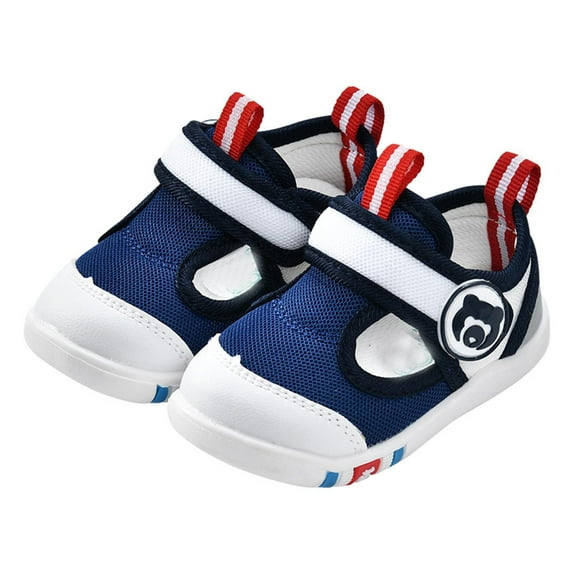 Otqutp Kids Causal Sandals Baby Boys Girls Baby Summer Sports Shoes Cute Breathable Net Design Walking Flat Shoes Non Slip Sneakers