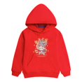 thumbnail image 1 of Otqutp Kids Comfy Sweatshirt Long Sleeve Children's Spring Festival Hoodie New Year Wear Red Foreign New Year Greetings Clothes Child Tops, 1 of 9