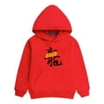 thumbnail image 1 of Otqutp Kids Comfy Sweatshirt Long Sleeve Children's Spring Festival Hoodie New Year Wear Red Foreign New Year Greetings Clothes Child Tops, 1 of 9