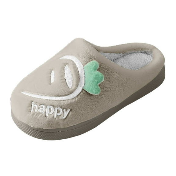 Otqutp Kids Cute Slippers Girls Boys Home Slippers Warm Dinosaur House Slippers for Toddler Lined Winter Indoor Shoes House Shoes Bedroom Slipper(Purple,7-8 Years)
